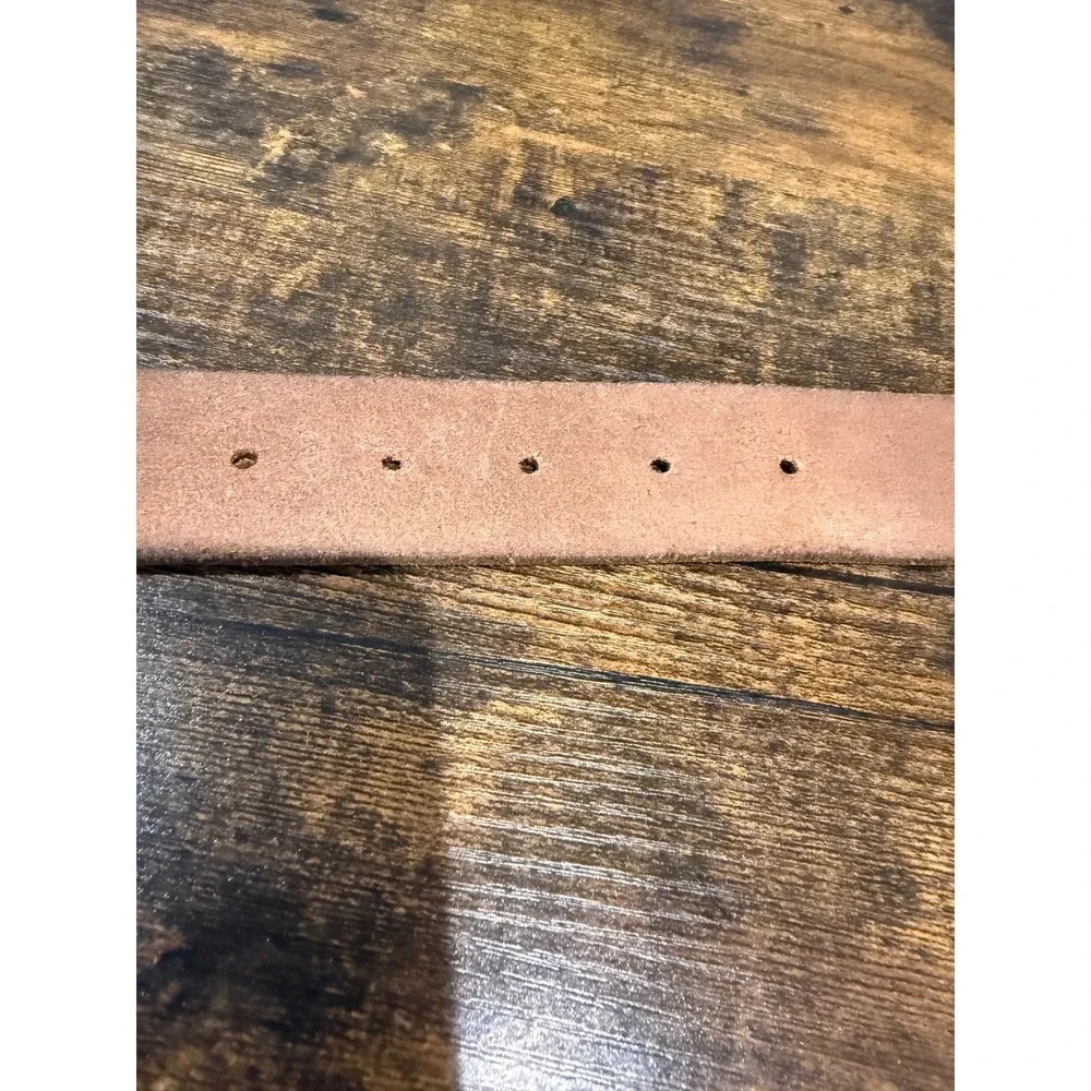Gap Mens Brown Genuine Cow Leather Belt Size 36 Brass Buckle 109985-01 05/15